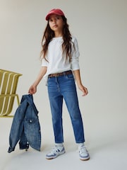 Mid Blue Slim Stretch Jeans (3-16yrs) - Image 4 of 5