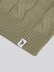 U.S. Polo Assn. Grey Boys Cable Knit Crew Jumper - Image 7 of 7