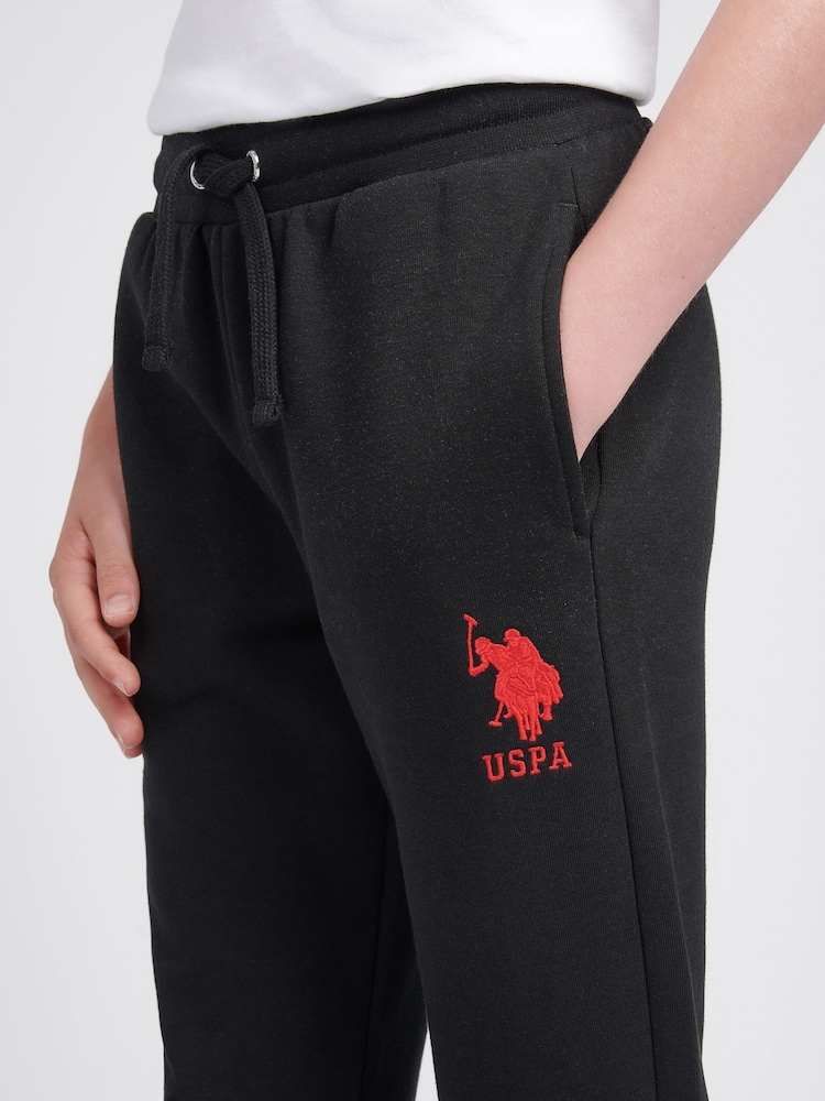 U.S. Polo Assn. Black Grey Boys Player 3 Joggers - Image 2 of 11
