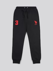 U.S. Polo Assn. Black Grey Boys Player 3 Joggers - Image 7 of 11