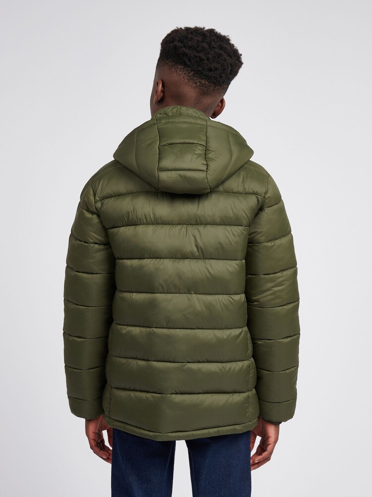 U.S. Polo Assn. Green Hooded Quilted Jacket - Image 2 of 9