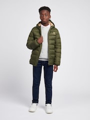 U.S. Polo Assn. Green Hooded Quilted Jacket - Image 3 of 9