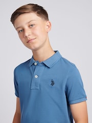 U.S. Polo Assn. Blue Horizon Double Horsemen Polo Shirt - Image 2 of 7