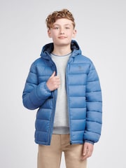 U.S. Polo Assn. Blue Hooded Quilted Jacket - Image 1 of 9