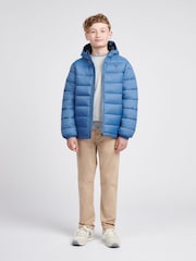 U.S. Polo Assn. Blue Hooded Quilted Jacket - Image 3 of 9