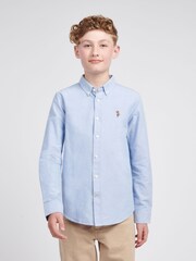 U.S. Polo Assn Blue Boys Oxford Shirt - Image 1 of 9