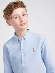 U.S. Polo Assn Blue Boys Oxford Shirt - Image 3 of 9