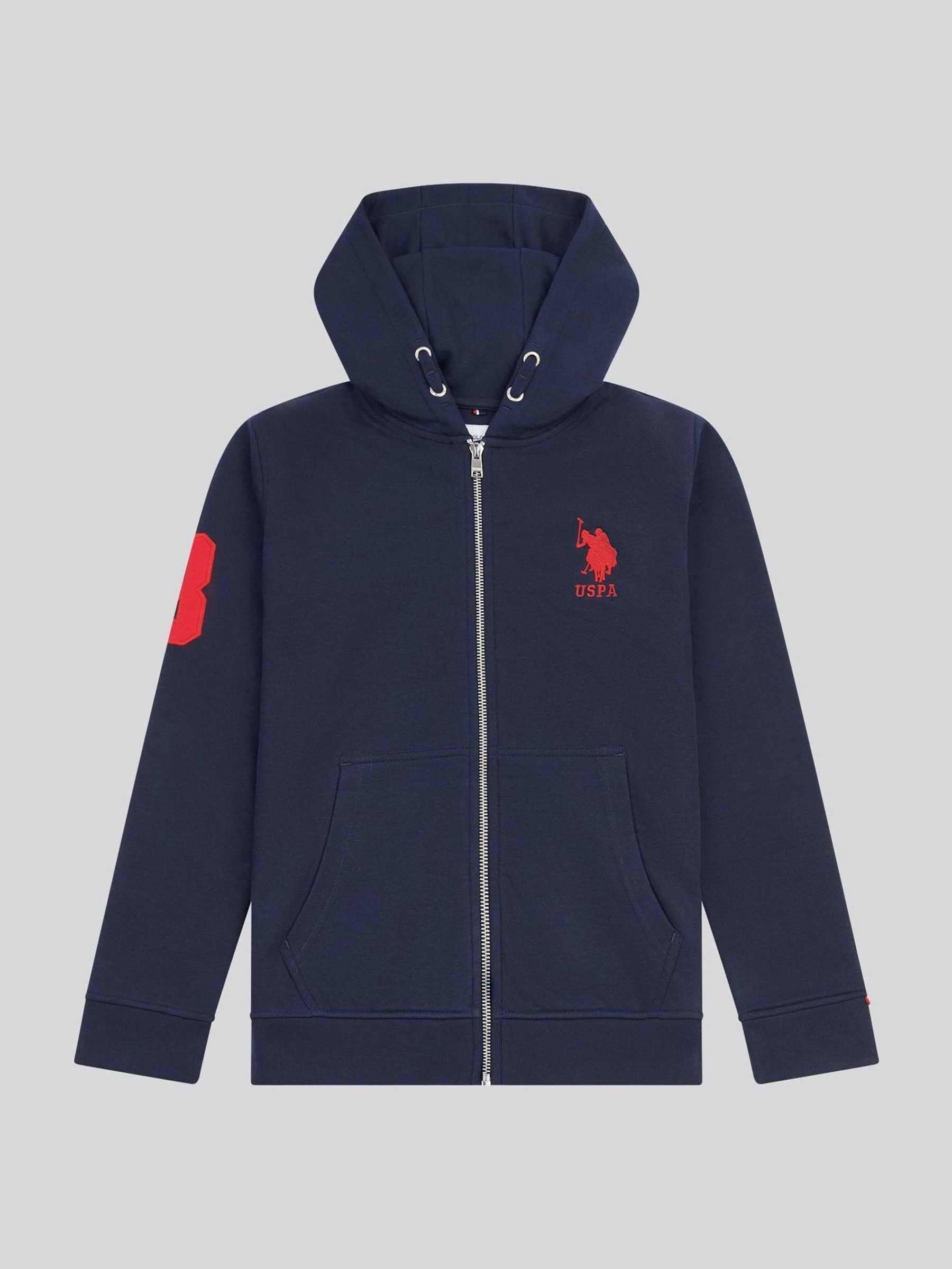 Buy U.S. Polo Assn. Blue Boys Player 3 Zip Hoodie from Next Romania