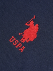 U.S. Polo Assn. Blue Boys Player 3 Zip Hoodie - Image 9 of 11