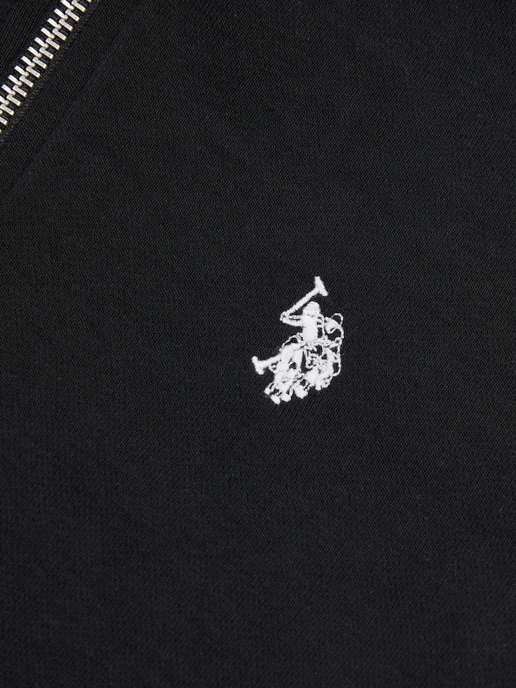U.S. Polo Assn. Black Double Horsemen Zip Hoodie - Image 9 of 9