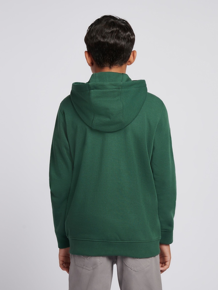 U.S. Polo Assn. Green Boys Player 3 Zip Hoodie - Image 2 of 9 U.S. Polo Assn. Green Boys Player 3 Zip Hoodie - Image 2 of 9