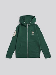U.S. Polo Assn. Green Boys Player 3 Zip Hoodie - Image 7 of 9