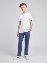 U.S. Polo Assn. Blue Boys Double Horsemen Straight Leg Joggers - Image 3 of 9