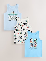 Blue/White Mickey Mouse Vests 3 Pack (1.5-8yrs) - Image 1 of 7