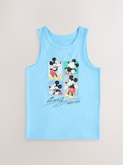 Blue/White Mickey Mouse Vests 3 Pack (1.5-8yrs) - Image 4 of 7