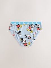 蓝色/白色 - Mickey Mouse Briefs 5 Pack (2-10yrs) - 图片5 / 9