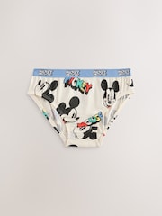 蓝色/白色 - Mickey Mouse Briefs 5 Pack (2-10yrs) - 图片6 / 9