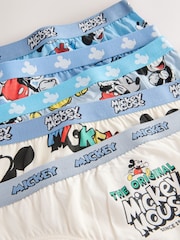 蓝色/白色 - Mickey Mouse Briefs 5 Pack (2-10yrs) - 图片8 / 9