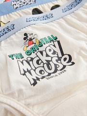 蓝色/白色 - Mickey Mouse Briefs 5 Pack (2-10yrs) - 图片9 / 9