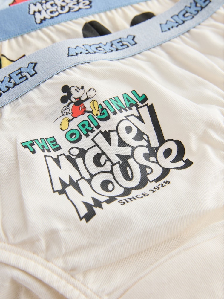 蓝色/白色 - Mickey Mouse Briefs 5 Pack (2-10yrs) - 图片9 / 9
