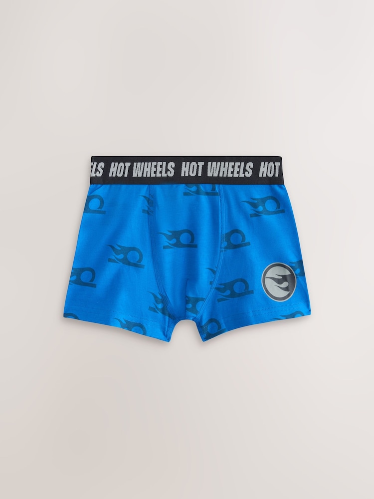 Black/White/Blue Hot Wheels Trunks 5 Pack (2-14yrs) - Image 2 of 9
