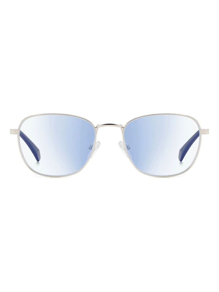 Polaroid Unisex Silver Reading Glasses with Blue-Blocking Filter - Image 1 of 6