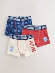 Red/White/Navy England FA Trunks 3 Pack (2-14yrs) - Image 1 of 7