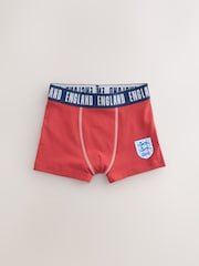 Red/White/Navy England FA Trunks 3 Pack (2-14yrs) - Image 4 of 7