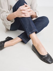 JD Williams Black Extra Wide Fit Classic Ballerina Shoes - Image 1 of 4