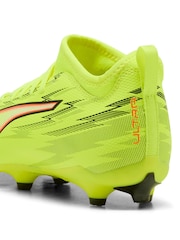 Puma Yellow Kids Ultra 6 Match Firm Ground Football Boots - Image 6 of 6