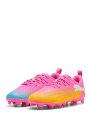 Puma Pink Future 9 Play FG/AG Jr Football Boots - Image 1 of 6