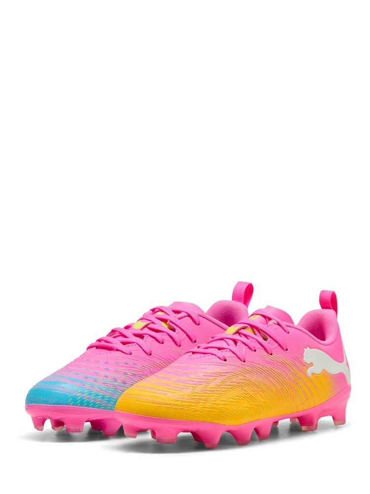 Puma Pink Future 9 Play FG/AG Jr Football Boots - Image 1 of 6