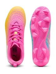 Puma Pink Future 9 Play FG/AG Jr Football Boots - Image 6 of 6