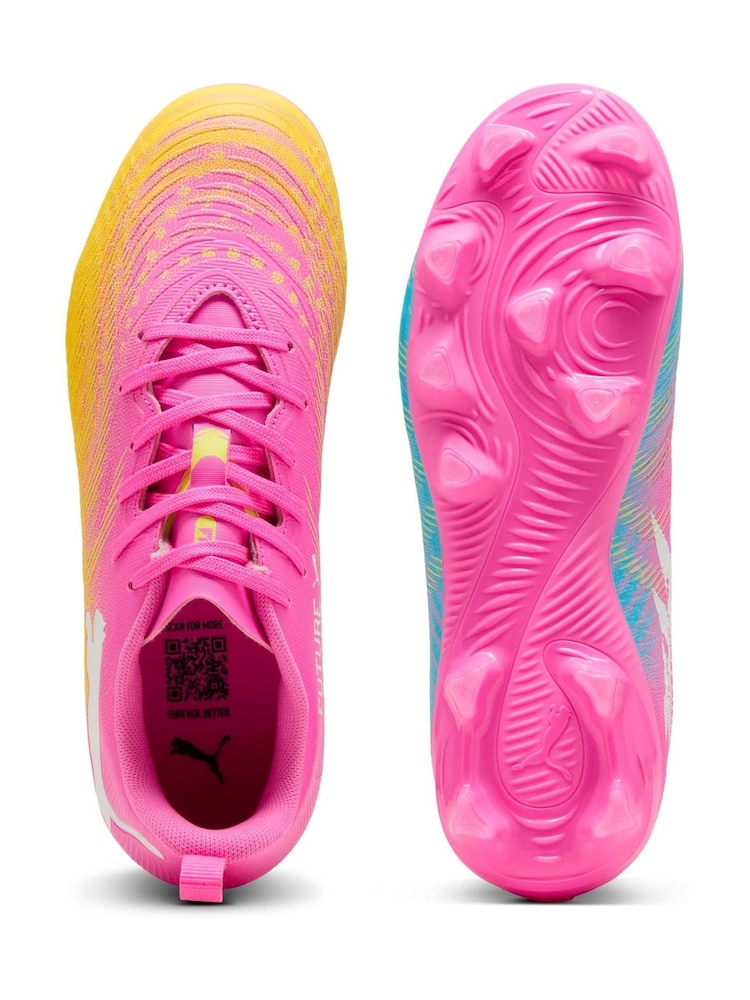 Puma Pink Future 9 Play FG/AG Jr Football Boots - Image 6 of 6