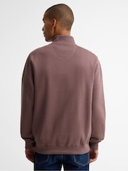 Barbour® Brown Beckhill Quarter Zip Sweatshirt - Image 3 of 5