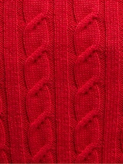Barbour® Red Hartland Sleeveless Knitted Jumper - Image 6 of 7