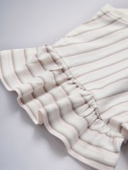 The Set 5 Pack Cotton Jersey Frill Sleeve T-Shirt and Shorts Pyjamas Set Pink/Cream/Brown - Image 12 of 13