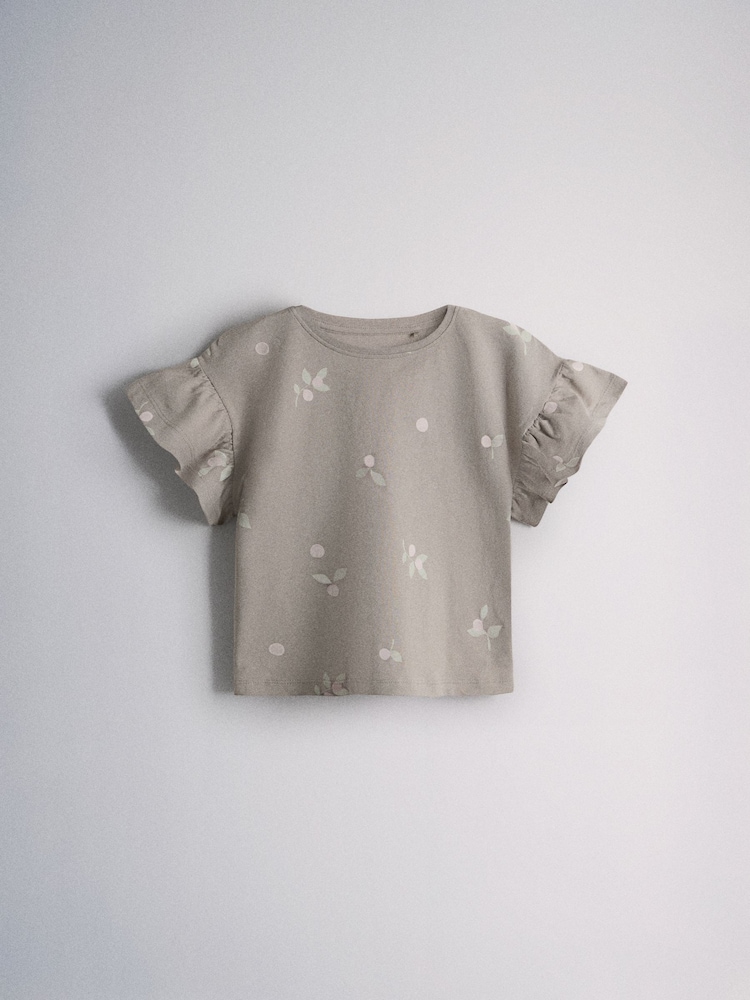 The Set 5 Pack Cotton Jersey Frill Sleeve T-Shirt and Shorts Pyjamas Set - Imagen 6 de 6