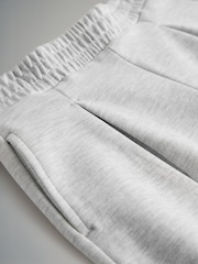 The Set Interlock Cropped Short Sleeve T-Shirt and Wide Leg Joggers Set Grey - Image 4 of 5