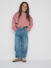 The Set 4 Pack Elasticated Hem Crews and Zip Through Bombers Brown/Cream/Pink - Image 3 of 6