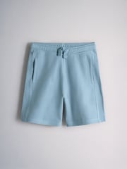 The Set 2 Pack Rib Trophy Neck Top and Short Set Blue/Neutral - Image 3 of 6