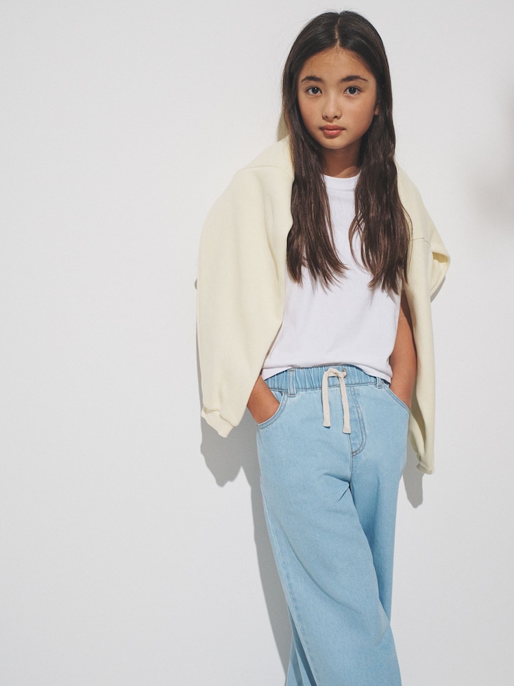 The Set 2 Pack Tie Waist Pull On Jean Blue/Pink - Image 2 of 6