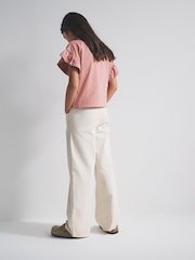 The Set 2 Pack Tie Waist Pull On Jean Pink/Ecru - Image 4 of 6
