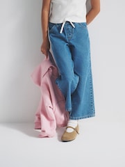 The Set 2 Pack Tie Waist Pull On Jean Pink/Ecru - Image 5 of 6