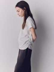 The Set 4 Pack Ruched Cotton Jersey Short Sleeve T-Shirts - Imaginea 3 din 6