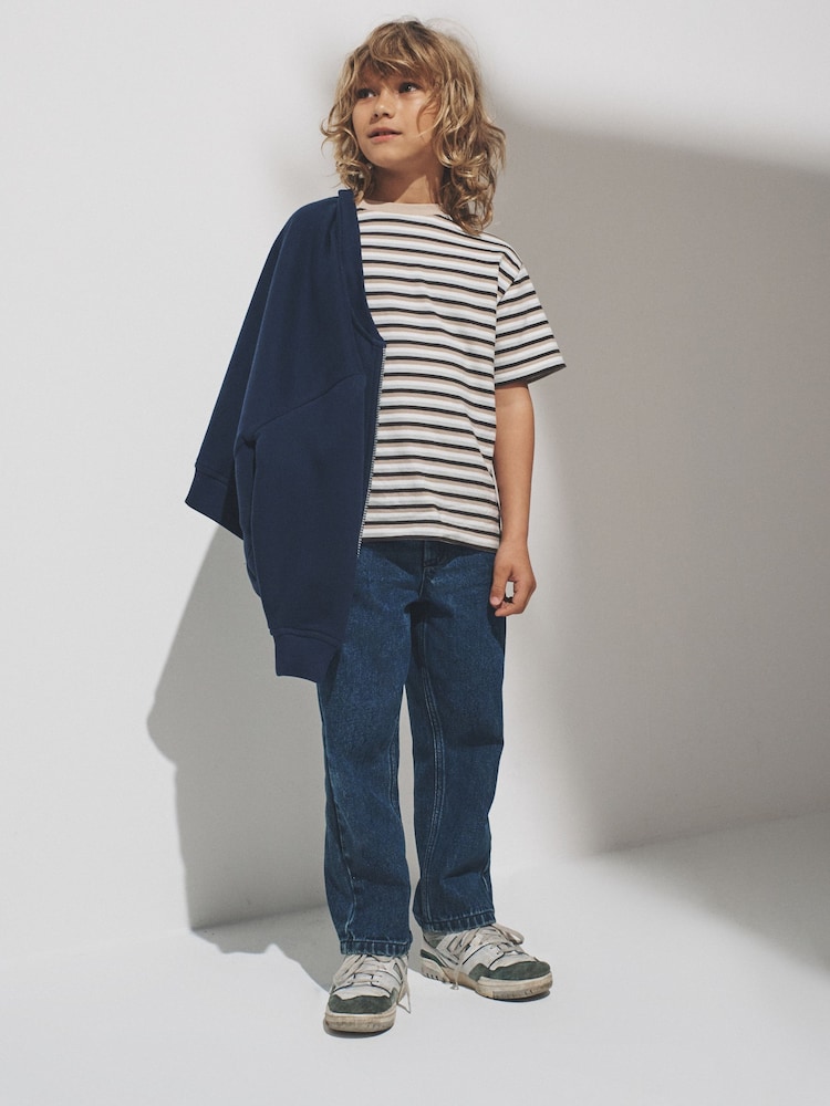 The Set 4 Pack Zip Through Sweat Bombers and Seam Detail Crews Navy Blue/Green/Cream - Image 3 of 3 The Set 4 Pack Zip Through Sweat Bombers and Seam Detail Crews Navy Blue/Green/Cream - Image 3 of 3