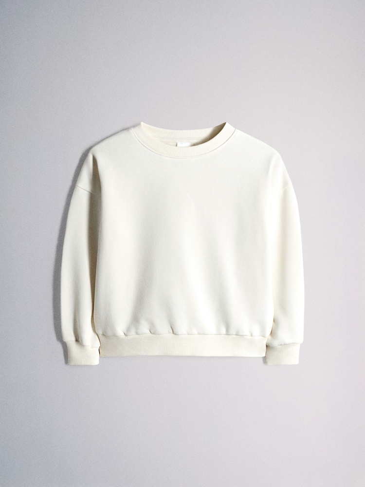 The Set 4 Pack Zip Through Sweat Bombers and Seam Detail Crews Navy Blue/Green/Cream - Image 6 of 6