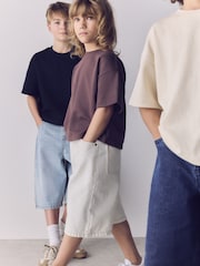 The Set 3 Pack Denim Jorts Dark Wash/Ecru/Mid Wash - Image 3 of 6