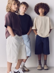 The Set 3 Pack Denim Jorts Dark Wash/Ecru/Mid Wash - Image 5 of 6