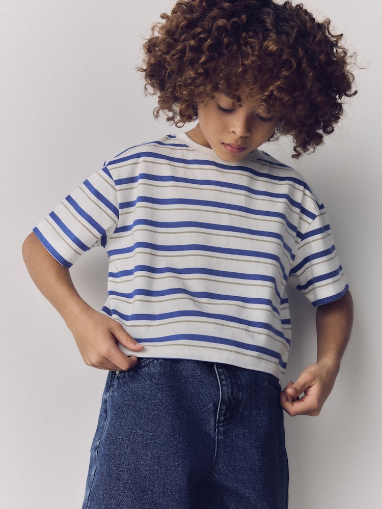 The Set 5 Pack Cropped Oversized Jersey Short Sleeve T-Shirts - Imaginea 1 din 6